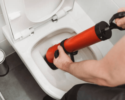 déboucher un WC Très bouché